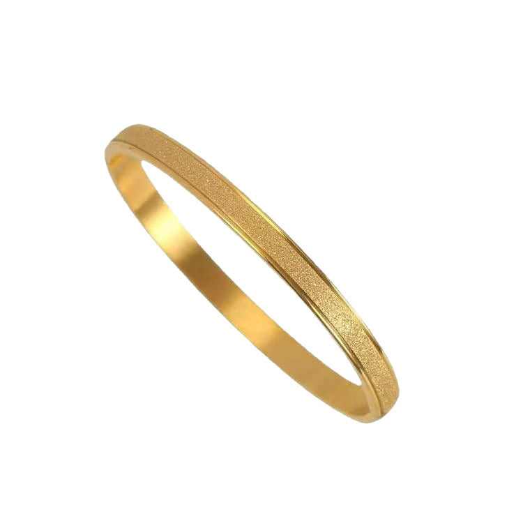 Gelang Simple Wanita - Perhiasan Stainless Steel Elegan Anti Kusam, Aksesoris Harian Trendy, Hadiah Ulang Tahun untuk Pacar, Grosir Harga Terbaik 我的商店