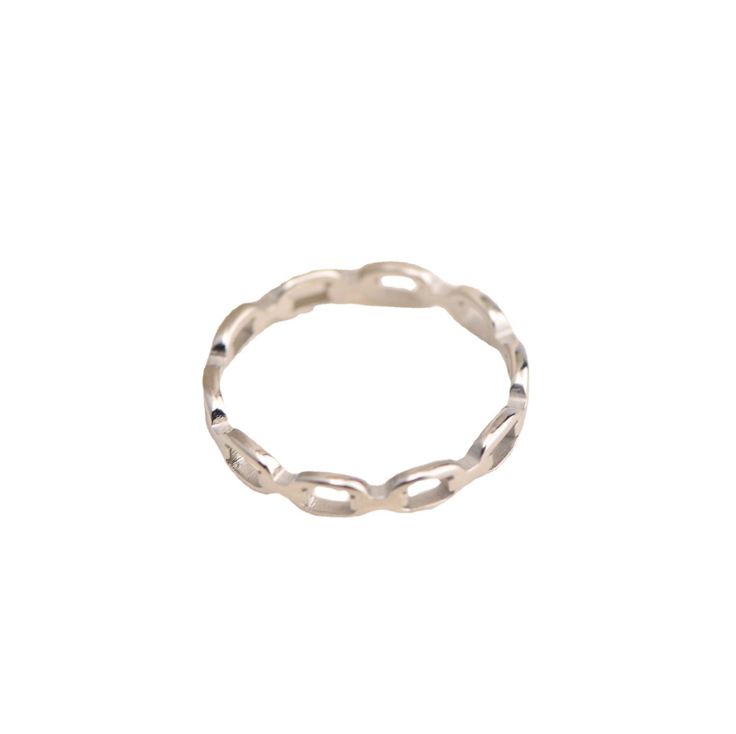 Cincin Set Wanita Model Kotak Rantai Eropa Elegan perhiasandirect