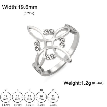 Cincin Titanium Steel Motif Celtic – Desain Fashion Unisex, Trendi & Tahan Lama perhiasandirect