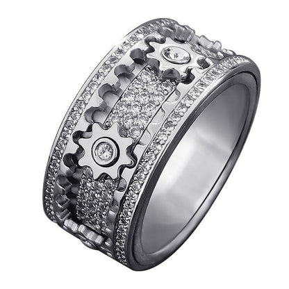 Cincin Gear Berputar Unik – Model Couple, Cincin Hoki & Anti Stres perhiasandirect
