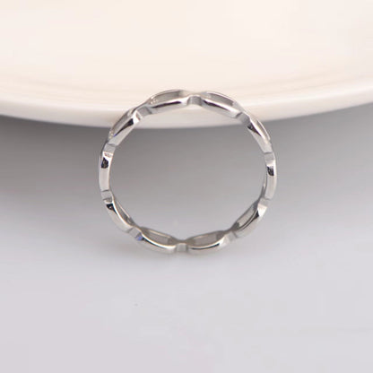 Cincin Set Wanita Model Kotak Rantai Eropa Elegan perhiasandirect
