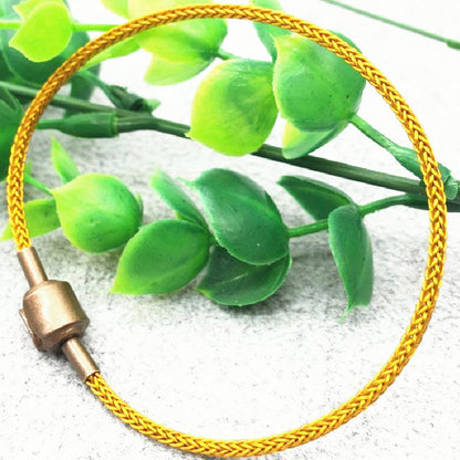 Gelang Tali Kawat Anti Air Waterproof Untuk Charm Liontin Huruf Emas perhiasandirect