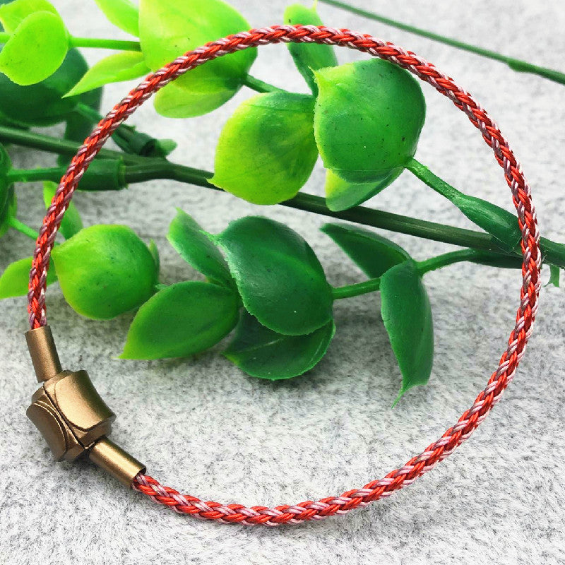 Gelang Tali Kawat Anti Air Waterproof Untuk Charm Liontin Huruf Emas perhiasandirect