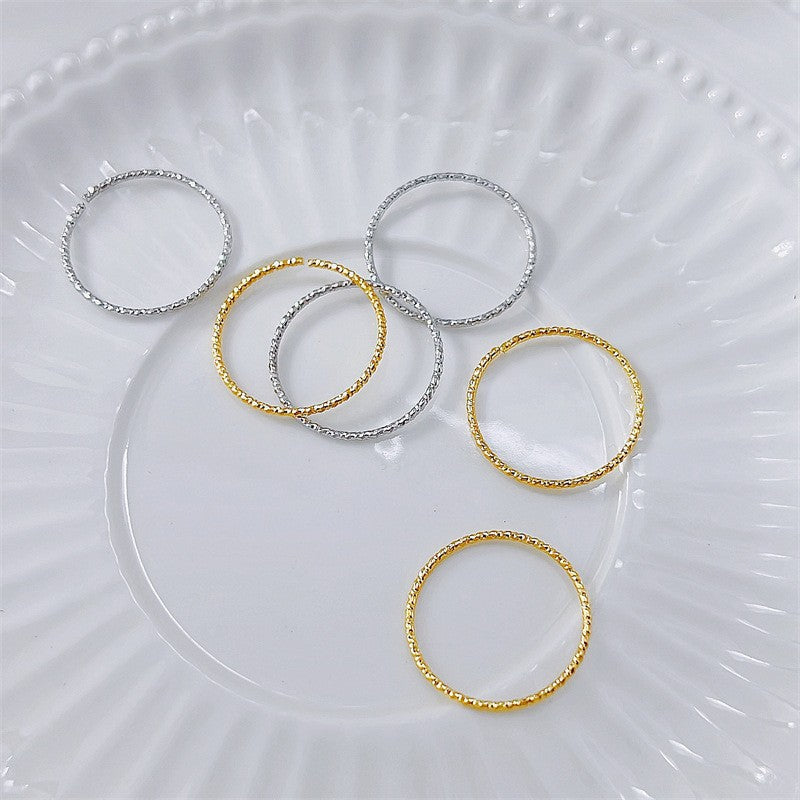 Cincin Couple Vintage Wanita - Perhiasan Stainless Steel Emas Anti Kusam, Hadiah Spesial, Grosir Harga Terbaik - 我的商店