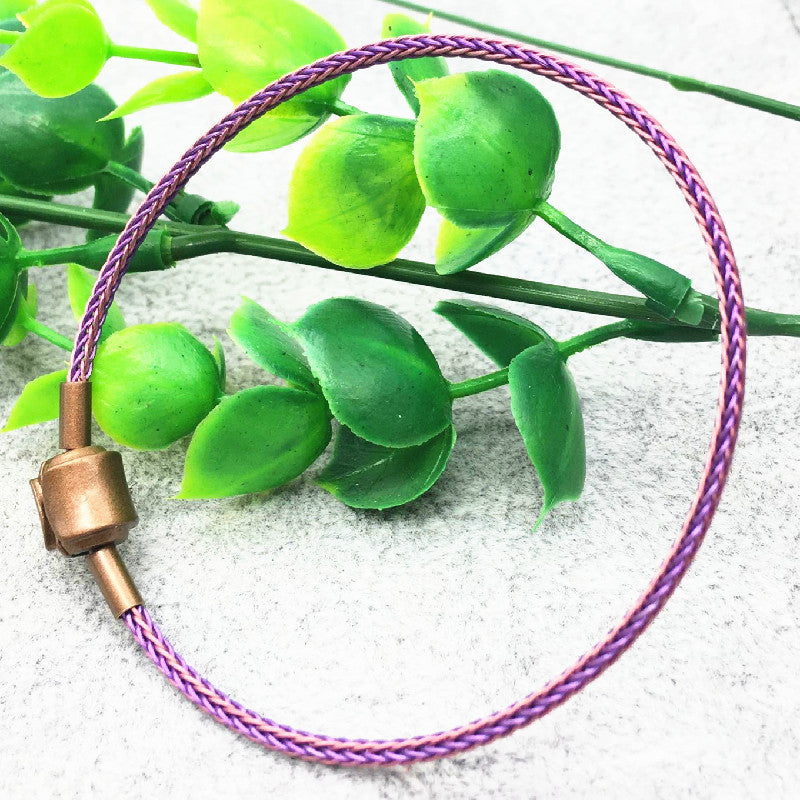 Gelang Tali Kawat Anti Air Waterproof Untuk Charm Liontin Huruf Emas perhiasandirect
