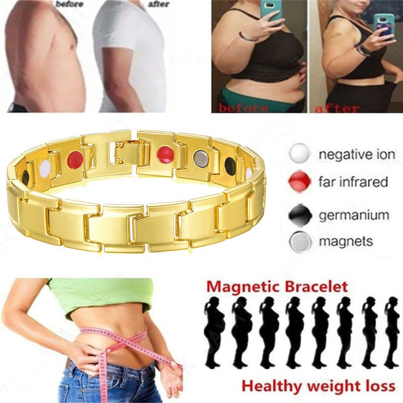 Gelang Magnetik Kesehatan Unisex – Anti Kelelahan, Bahan Baja Tahan Karat untuk Pria & Wanita 我的商店