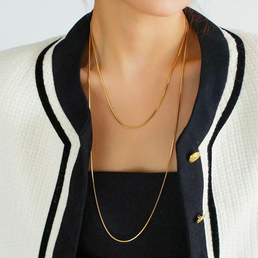 Grosir Kalung Panjang Stainless Steel – Perhiasan Fashion Anti Karat, Aksesoris Harian & Hadiah Keberuntungan - 我的商店