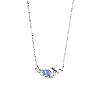 Kalung Pasangan Bulan Vintage - Stainless Steel, Liontin Bulan, Tidak Kusam, Elegan & Cocok untuk Hadiah! - 我的商店
