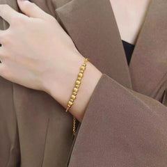 Gelang Charm Bangle untuk Wanita - Stainless Steel Anti Pudar | Perhiasan Hadiah Elegan