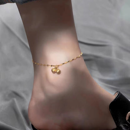 Grosir Gelang Kaki Wanita Vintage dengan Liontin Lonceng - Tidak Kusam, Cocok untuk Hadiah! - 我的商店