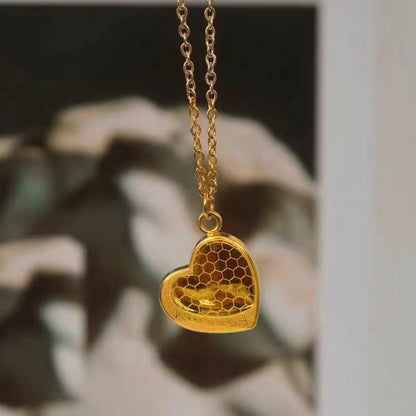 Kalung Sisik Ikan Kotak Emas 18K - Stainless Steel Anti Kusam Gaya Korea - 我的商店