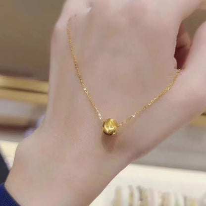 Kalung Personalisasi Mata Kucing 18k Wanita - Perhiasan Stainless Steel Elegan Anti Kusam, Pendant Trendy, Grosir Harga Terbaik - 我的商店
