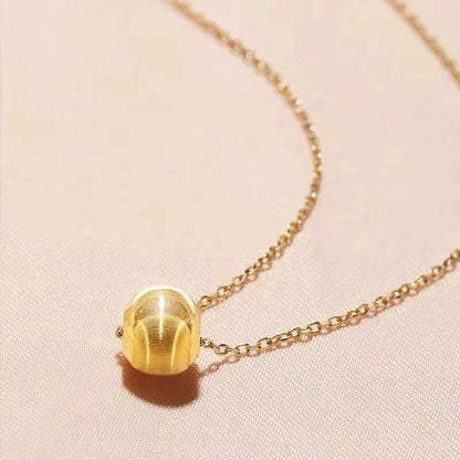 Kalung Personalisasi Mata Kucing 18k Wanita - Perhiasan Stainless Steel Elegan Anti Kusam, Pendant Trendy, Grosir Harga Terbaik - 我的商店