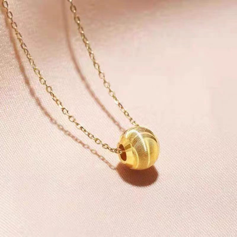 Kalung Personalisasi Mata Kucing 18k Wanita - Perhiasan Stainless Steel Elegan Anti Kusam, Pendant Trendy, Grosir Harga Terbaik - 我的商店