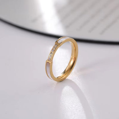 Grosir Cincin Berlian Kerang untuk Wanita – Cincin Emas, Anti Karat & Hipoalergenik, Aksesoris Perhiasan - 我的商店