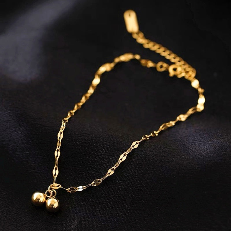 Grosir Gelang Kaki Wanita Vintage dengan Liontin Lonceng - Tidak Kusam, Cocok untuk Hadiah! - 我的商店