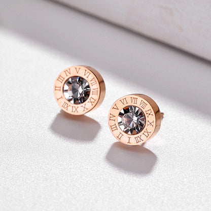 Anting Zirconia Wanita - Stainless Steel Hypoallergenic, Tidak Mudah Pudar & Elegan - 我的商店