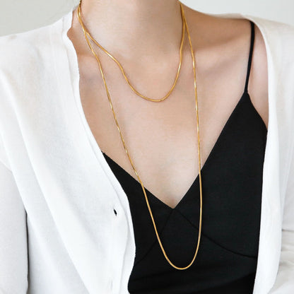 Grosir Kalung Panjang Stainless Steel – Perhiasan Fashion Anti Karat, Aksesoris Harian & Hadiah Keberuntungan - 我的商店