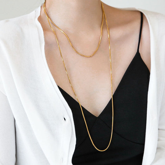 Grosir Kalung Panjang Stainless Steel – Perhiasan Fashion Anti Karat, Aksesoris Harian & Hadiah Keberuntungan - 我的商店