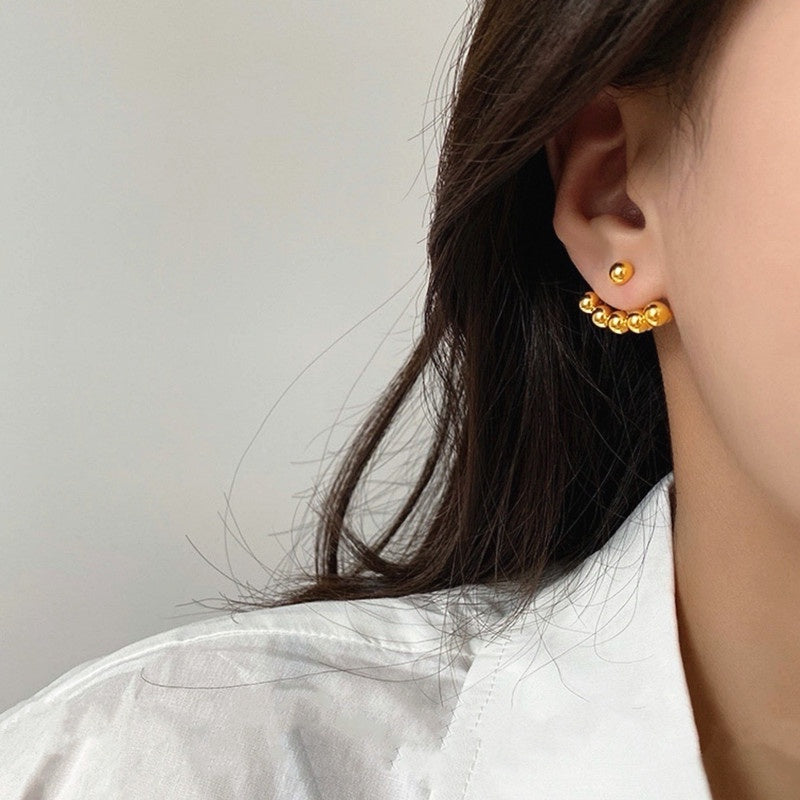 Grosir Anting Hikaw Mutiara Emas untuk Wanita – Baja Tahan Karat, Hipoalergenik, Aksesoris Perhiasan - 我的商店
