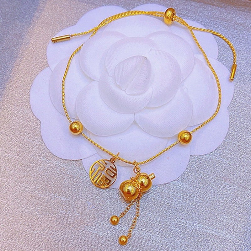 Gelang Hati Wanita - Stainless Steel Emas Anti Kusam, Aksesoris Perhiasan Elegan - 我的商店