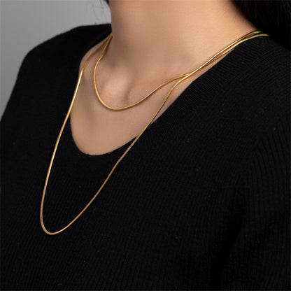 Grosir Kalung Panjang Stainless Steel – Perhiasan Fashion Anti Karat, Aksesoris Harian & Hadiah Keberuntungan - 我的商店