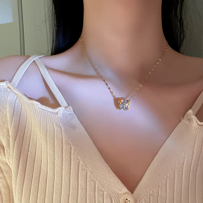 Kalung Emas untuk Wanita - Pendant Mewah Rantai Emas Kwintas | Perhiasan Hadiah Elegan - 我的商店