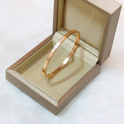 Gelang Wanita Angka Romawi - Tidak Kusam & Tidak Pudar, Elegan & Cocok untuk Hadiah! - 我的商店