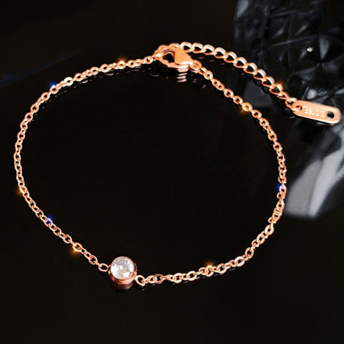 Gelang Hati Wanita - Stainless Steel Emas Anti Kusam, Aksesoris Perhiasan Elegan - 我的商店