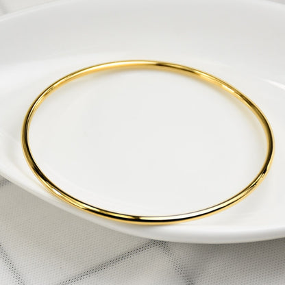 Gelang Wanita Sederhana - Stainless Steel Lapis Emas 18K Gaya Korea, Elegan & Trendi! - 我的商店