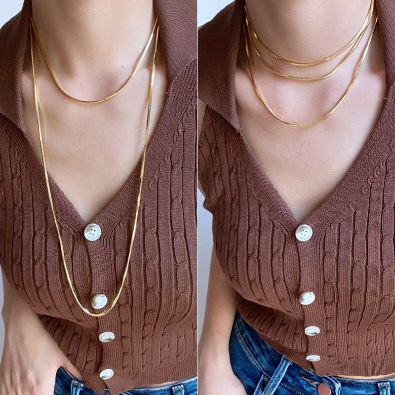 Grosir Kalung Panjang Stainless Steel – Perhiasan Fashion Anti Karat, Aksesoris Harian & Hadiah Keberuntungan - 我的商店