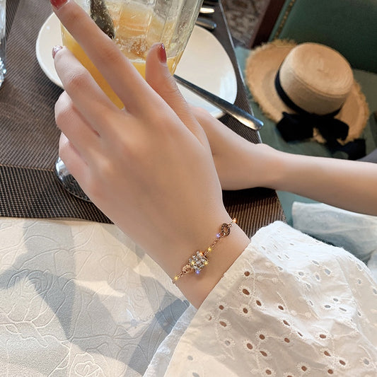 Gelang Berlian Romawi untuk Wanita – Bangle Emas Vintage, Perhiasan Aksesori Elegan - 我的商店