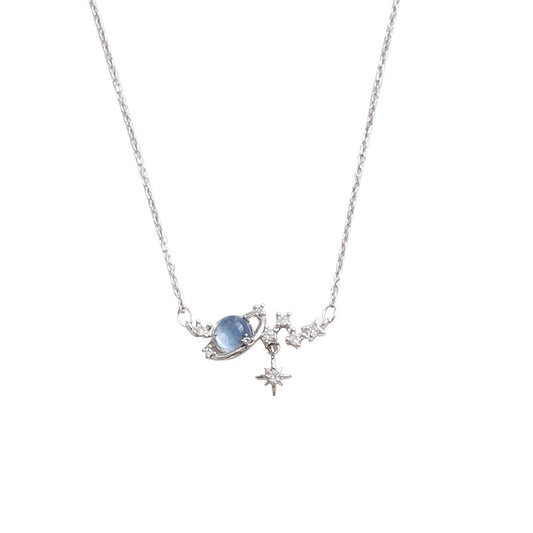 Kalung Pasangan Bulan Vintage - Stainless Steel, Liontin Bulan, Tidak Kusam, Elegan & Cocok untuk Hadiah! - 我的商店