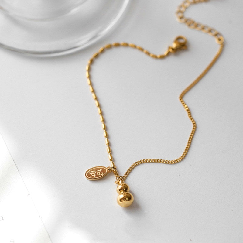 Gelang Kaki Wanita Gourdos Vintage - Rantai Emas, Tidak Pudar, Elegan & Cocok untuk Hadiah! - 我的商店