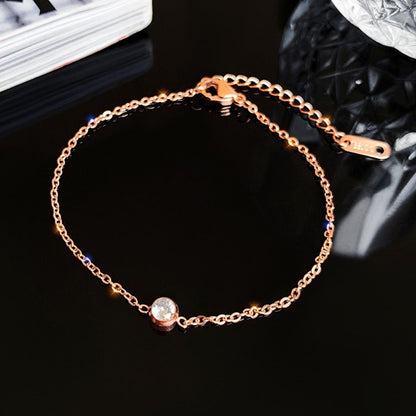 Gelang Pasangan Berlian - Stainless Steel Lapis Emas, Tidak Kusam, Elegan & Cocok untuk Setiap Acara! - 我的商店