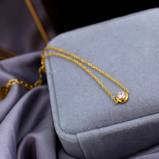 Gelang Pasangan Berlian - Stainless Steel Lapis Emas, Tidak Kusam, Elegan & Cocok untuk Setiap Acara! - 我的商店