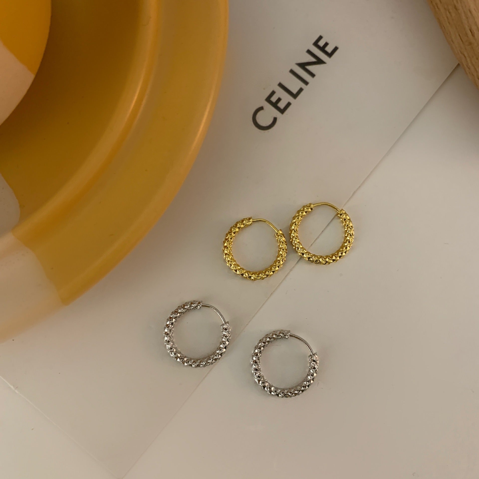 Anting Geometris Langit Berbintang – Titanium Korea, Tidak Memudar perhiasandirect