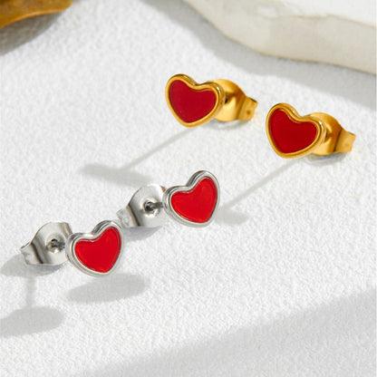 Anting Hati Merah Wanita – Desain Khusus, Gaya Populer & Mewah Ringan perhiasandirect