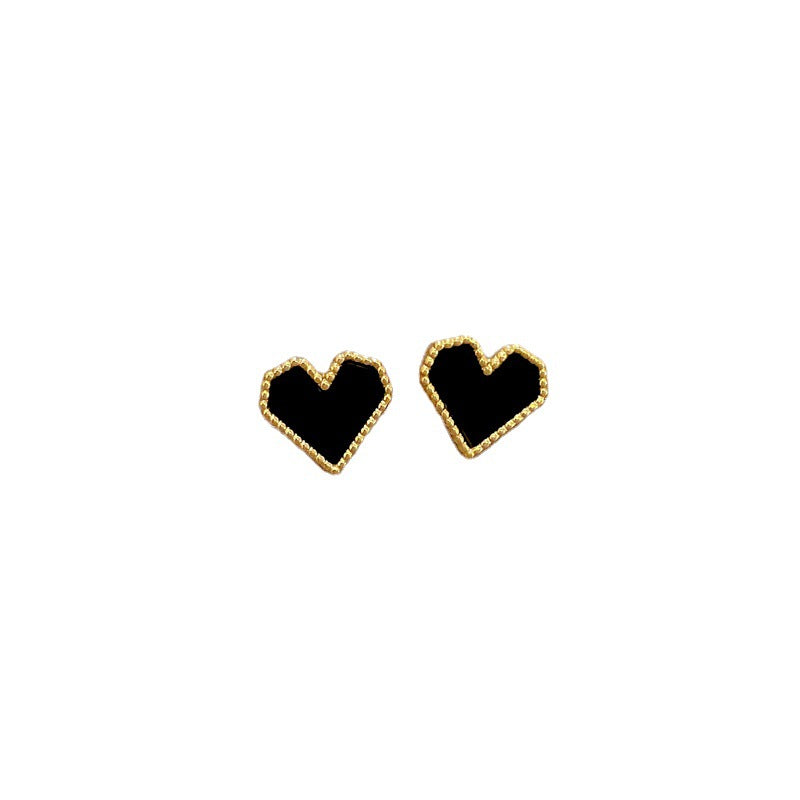 Anting Hati Titanium – Gaya Sederhana & Kasual, 1 Pasang perhiasandirect