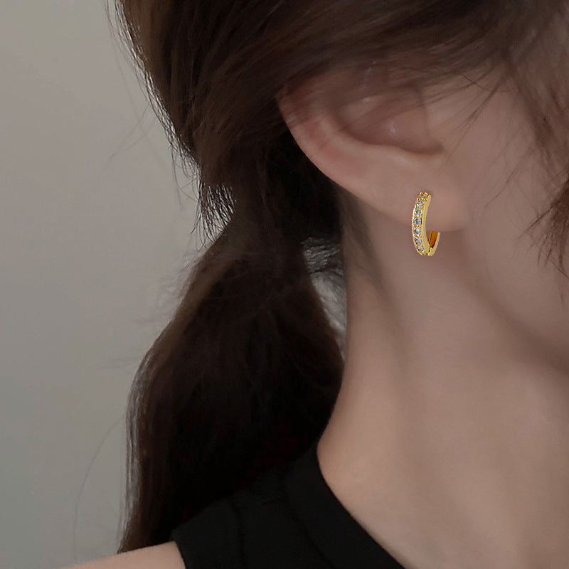Anting Pasangan 18K Gold – Stainless Steel Elegan, Aksesoris Wanita Trendi, Grosir Terbaik1
