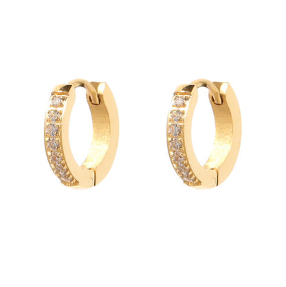 Anting Pasangan 18K Gold – Stainless Steel Elegan, Aksesoris Wanita Trendi, Grosir Terbaik11