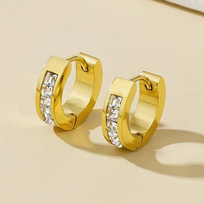 Anting Pasangan 18K Gold – Stainless Steel Elegan, Aksesoris Wanita Trendi, Grosir Terbaik9