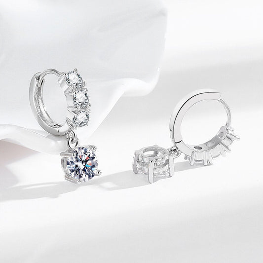 Anting Rumbai Enam Cabang Moissanite Simulasi – Perhiasan Pernikahan Elegan untuk Wanita1