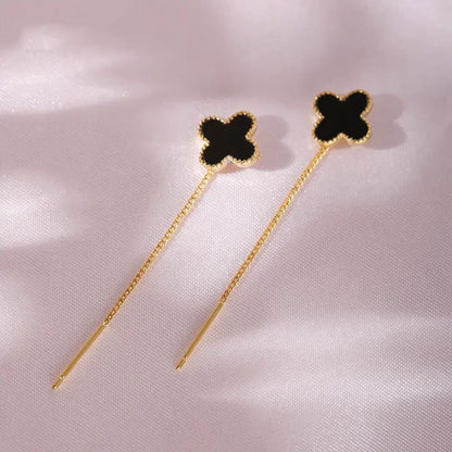 Anting Rumbai Four-leaf clover Elegan – Anting Wanita Fashion Terbaru 20252