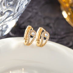 Anting Tindik Wanita Korea Hoop Earrings