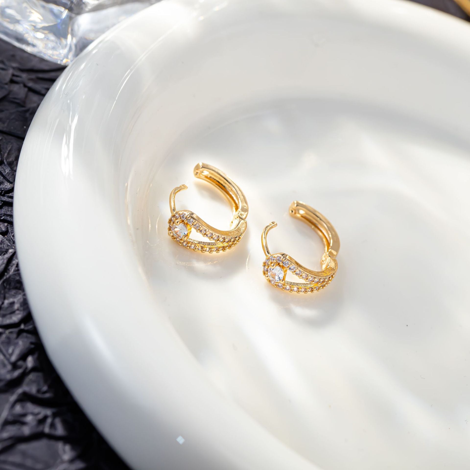 Anting Tindik Wanita Korea Hoop Earrings - perhiasandirect