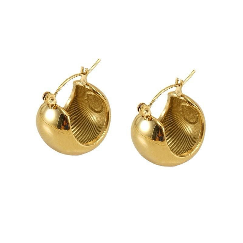 Anting Titanium Gold Mirip Emas Asli Trending Korea Fashion Style perhiasandirect