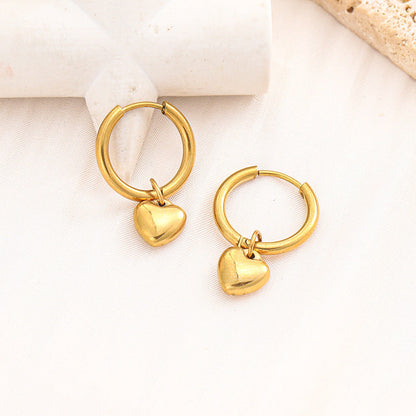 Anting Titanium Hati Persik – Tidak Memudar, Gaya Simple & Segar perhiasandirect