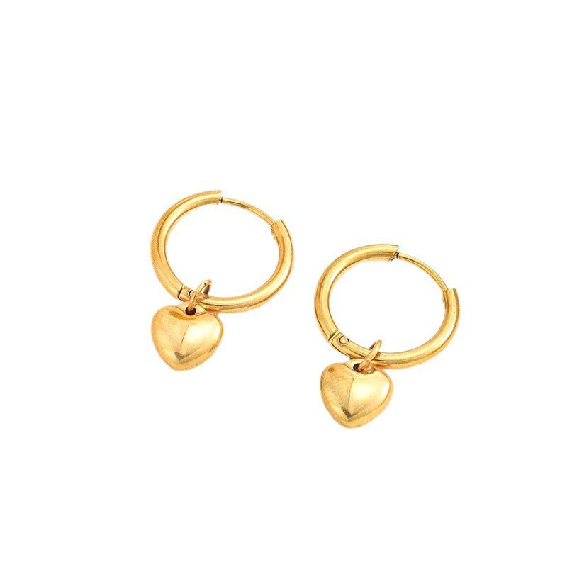 Anting Titanium Hati Persik – Tidak Memudar, Gaya Simple & Segar perhiasandirect