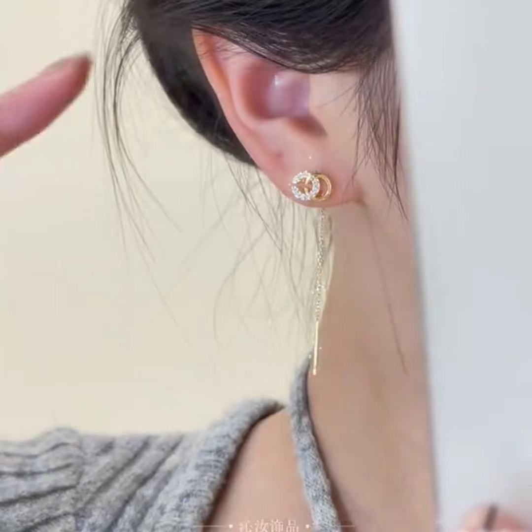 Anting Rumbai Wanita Titanium – Gaya Korea Elegan, Anti Karat & Murah perhiasandirect